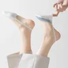 Women Socks Shallow Mouth Breathable Summer Non-slip Low Cut Boat Cotton High Heel Shoe Hosiery Invisible Sling