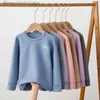 Ropa interior térmica para mujeres 3-18 años Bebés Niños Niñas Ropa interior térmica Otoño Invierno Cálido Espesar Ropa térmica para niños adolescentes Tops suaves y acogedores para niñosL231005