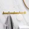 Handduk Rack Gold Borsted Robe Hook Coat Hook Hang Hanger Wall Hooks Badrum Hårdvarukrok Dörrkrokar 230926