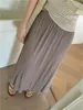 Skirts PLAMTEE Women Maxi High Street Loose Gentle Office Lady Casual All Match 2023 Fashion Autumn Chic Vintage Work Wear