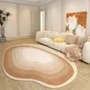 Carpets Living Room Carpet Irregular Shape Home Decoration Fluffy Plush Bedroom Rug Thickened Non slip Soft Outdoor Camping Mat 230928