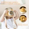 Toy Cameras Wooden Baby Binocular Kaleidoscope Magnification Telescope Camera Children Toy Block Montessori DIY Gift Outdoor Po Prop Toys 230928