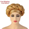 Chapéu africano padrão headwrap chapéus para mulheres pré-amarrado africain designer bonnets turbante nó aso oke africaine turbante auto gele 221911