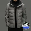 Herren Daunenparkas Kapuzenjacke Winter Kurz 2023 Neu Mittleres Alter Verdickt Warm 231005