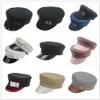 Prosty rb hat kobiety men street moda styl sboy czapki czarne berety płaskie czapki upuszczenie statku GX220520286U