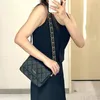 23K top layer cowhide tofu bag luxury flip bag retro pleated black gold crossbody bag metal inlaid leather chain shoulder bag designer handbag size 21cm