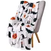 Cobertores Halloween Throw Blanket Lanterna Abóboras com Milho Doce para Sofá Cama Cadeira ou Dormitório Super Macio Leve King Queen Size 230928