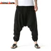 Mens Pants Men Hiphop Harem Baggy Casual Yoga Loose Drop Crotch Trouser 231005