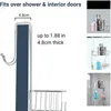 Badrumshyllor duschrum hyllor badrumstillbehör schampo hållare krok rostfritt stål dusch dörr rack nagelfri badlagringsarrangör 230926