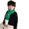スカーフ冬の子供スカーフ明るいソリッドカラー男の子の女の子ベイビーソフトニットショールネックカラー暖かいアクセサリーを維持する