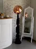 Creative art floor lamp 148cm 58" stand lamp with acrylic shade and black resin body