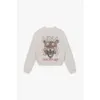 Anine Tiger Head Klasik Mektup Nakış Fırlarında Kadın Tasarımcı Külot İç Fleece Crew Neck Sweatshirt Kadın Uzun Kollu Spor Gevşek Sweatshirt Bing