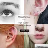 Anéis de nariz Studs Aberto Aço Inoxidável Nariz Hoop Anéis Orelha Cartiliage Tragus Brincos Segmento Piercing Corpo Sexy Jóias Atacado Dr Dh9Qj