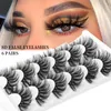 3D Mink Hair Cat Eyelash Tail Eye Slence Fox Eye Effect Makeup Natural Wing False Eyelash Wholesale