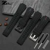 Silicone Rubber Watchband för Timex Watch Strap T2N720 T2N721 TW2T76300 WRISTBAND BRACLED Watertof