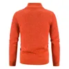 남자 스웨터 남성 스웨터 가디건 주머니를 가진 스웨터 카디건 단색 풀 지퍼 니트 긴 소매 캐주얼 운동 의상 재킷