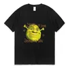 Homens camisetas Shrek é amor vida impressão camiseta homens mulheres verão algodão oversized confortável t-shirt na moda moda curta sl3067