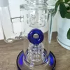 Bong bleu de style narguilé de 14 pouces avec perc suisse et joint femelle de 18 mm