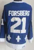 Man Retro Hockey 13 Mats Sundin Jerseys Pensionera 19 Joe Sakic 21 Peter Forsberg 26 Peter Stastny 10 Guy LaFleur 22 Marois Vintage Classic Navy Blue White Stitch