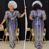 Ubranie etniczne MD African Turkey Plus Size Suknie wieczorowe Dubaj Kobiety luksusowa cekinowa suknia ślubna bodycon sukienka szata africaine femme