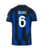 FANS Speler 23 24 LUKAKU Voetbalshirt BARELLA LAUTARO VIDAL J. CORREA 2023 Voetbalshirt CALHANOGLU GAGLIARDINI Herentenue 3e kinderuitrusting DIMARCO