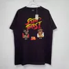 22SS USA Arcade Games Tears Washed Vintage T-shirt High Street Tee Printemps Été Hommes Femmes Skateboard Mode Streetwear Tshirt235z