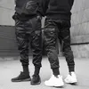 Godlikeu Mens Pants Tactical Cargo Casual mode Skinny Elastic Midje Harem Jogging Running Trousers3222