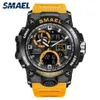 Zegarek Smael 2021 Sport Watch Men Dual Time Waterproof 50m Miatr Watches Chrono Alarm Wristege Classic Digital 3014