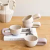 Mugs Creative Ceramic Big Handle Cup Home Office Couple Mug Nordic Simple Water Coffee