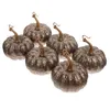 Dekorativa blommor 6 PCS Simulering Foam Pumpkin Foams Decor Pumpkins Pendet Party Decors Guldbord Hängande prydnadsförtillverkare Autumn