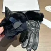designer girl Five Fingers Gloves goatskin Gloves for women Velvet lining Warm Mittens Winter Gift Including brand box