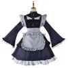 Thème Costume Anime My Dress Up Darling Cosplay Marin Kitagawa Cosplay Costume Marin Maid Dress Lolita Cosplay Perruque Courte Ensemble Complet