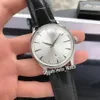 Neue Master Control Date Ultra Thin Date Q1288420 Silbernes Zifferblatt Automatik Herrenuhr 1288420 Stahlgehäuse Lederarmband Uhren Hallo W260t