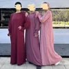 Vêtements ethniques Vêtements ethniques Vêtement de prière Khimar Femmes modestes Musulman Hijab Lâche Abaya Maxi Robes Turquie Arabe Islam Kaftan Jilbab Robe Ramadan