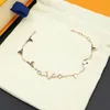 Plated gold bracelet women designer jewelry luxury bracelet fashion diamond link chain classic accessories cjeweler popular ladies letter charm bracelets zb064