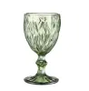 300 ml vinglas 10oz vintage mönster europeisk stil präglad färgad lampa tjocka bägare för festbröllop 1005