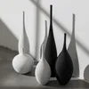 Vases Ceramic Vase Black And White Simple Creative Design Handmade Art Decoration Living Room Model Home Decor