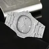 Moda iced out relógio masculino diamante aço hip hop relógios masculinos marca superior de luxo relógio ouro reloj hombre relogio masculino 2104072218
