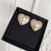 2022 Top qualité Charm Dangle grande taille boucle d'oreille en forme de coeur en plaqué or 18 carats pour femmes bijoux de mariage cadeau ont boîte Stamp217w