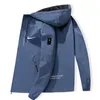 Брендовая мужская куртка Мужчины Женщины Повседневные пальто Черная синяя ветровка Модные мужские дизайнерские куртки Верхняя одежда с капюшоном Размер M-5XL