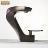 XOXO Basin Faucet Cold and Waterfall Contemporary Chrome Brass Bathroom basin sink Mixer Deck Mounted waterfall Tap 21045267Y