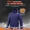 Áreas Chaqueta con calefacción Eléctrica Invierno Hombres S Mujeres Chaleco con calefacción USB Moto Abrigo cálido Esquí Senderismo Camping Pesca