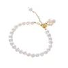 Freshwater pearl cat claw bracelet girls fashion design sense cute cat claw imprint retro style simple pearl bracelet