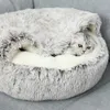 Zwinger Stifte 2 in 1 Katze Cattery Runde lange kurze Plüsch warme Bett Hund Schlafkorb Sofa Kissen Nest für Welpen Kätzchen kleine Matten 230928