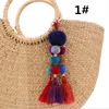 Keychains Cute Pompon Pom Keychain Tassel Pompom Trinket Car Key Chain Accessories Ring Women Bag Charm B086