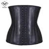 Allenatore in vita in lattice Corsetto Cintura dimagrante pancia Guaina Shaper per il corpo Cintura modellante Cincher in vita 25 Osso in acciaio XS-6XL223U