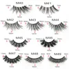 Cílios Postiços Metade Cílios 3D Cat Eye Lashes Natural Look Fluffy Corner Cílios 3510 Pares Wispy Metade Cílios Postiços Faux Mink Maquiagem 231005