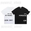 2023 designer Mens t-shirt T shirt luxury classic spring summer circle classic letter london england black white tshirts simple Ca189f