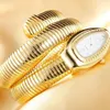 Wristwatches 2021 Luxury Snake Winding Watch Women Fashion Dress Watches Quartz Bangle Bracelet Ladies Relogio Feminino281O