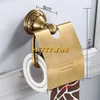 Toilet Paper Holders Toilet Paper Holder Wall Mounted Vintage Classic Bathroom Antique Brass Roll Tissue Box Bathroom Accessories YT-13992 230927